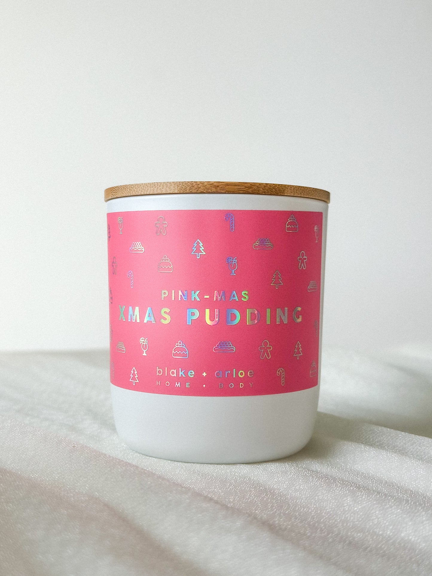 PINK-MAS Soy Candle - Xmas Pudding