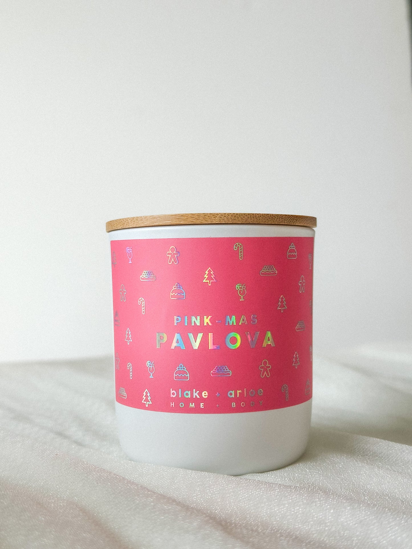PINK-MAS Soy Candle - Pavlova